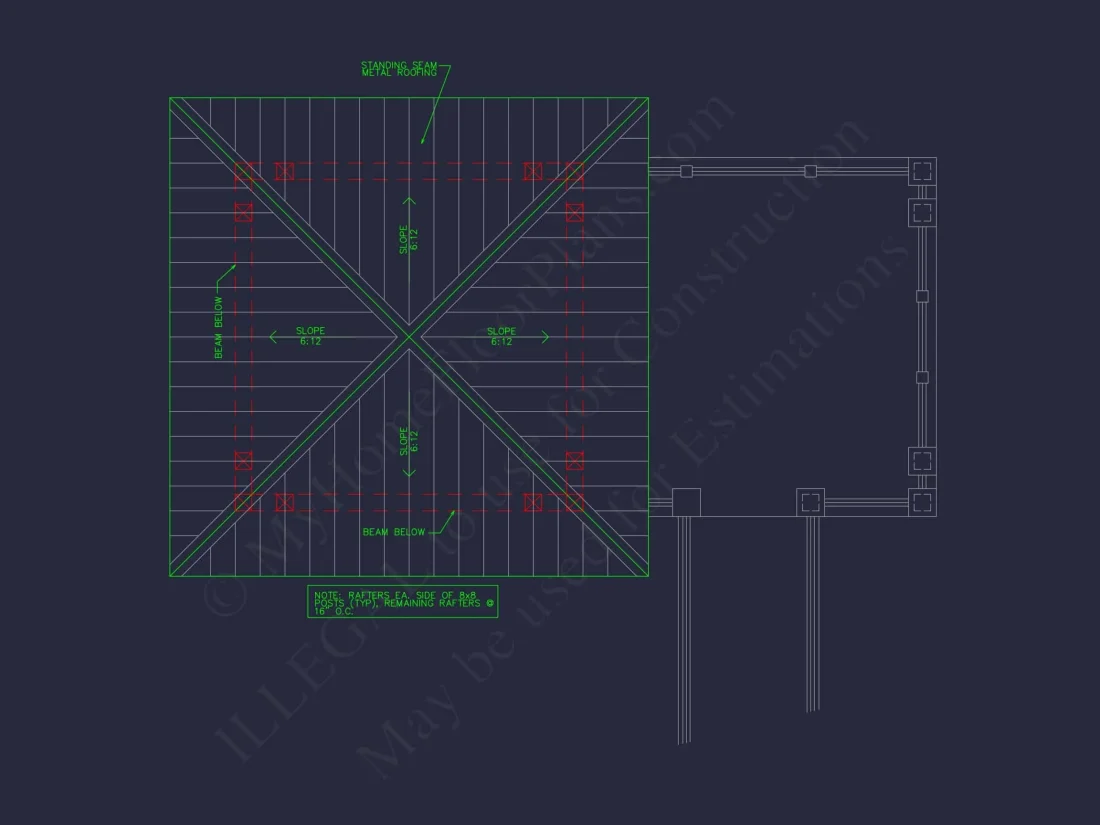 Gazebo Plans & Blueprints - 14' x 28' Outdoor Pavilion Design
