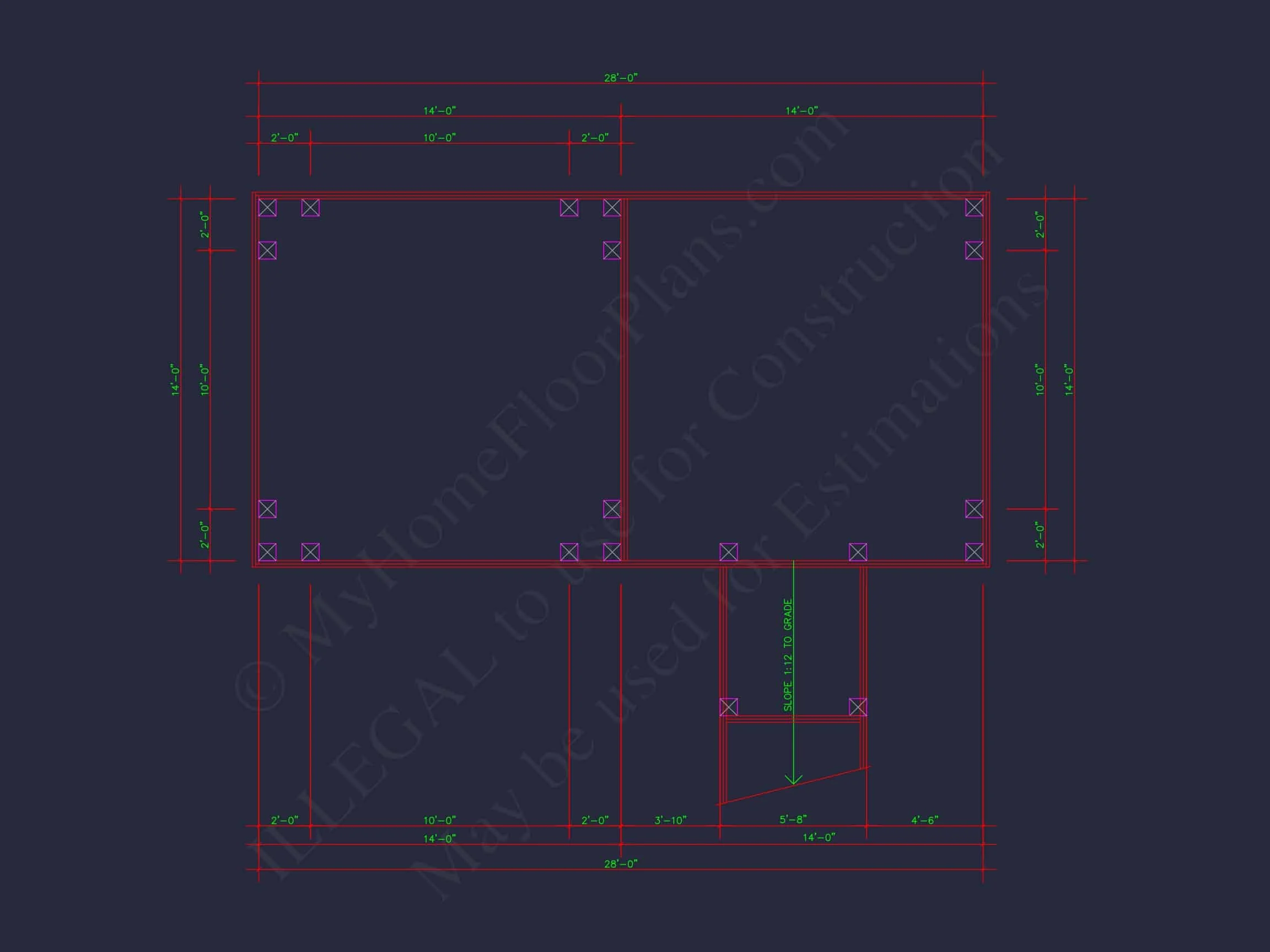 9-1703 GAZEBO PLAN - Gazebo Plans & Blueprints - 14' x 28' - CAD Drawings Available 12 Gazebo Plans & Blueprints - 14' x 28' Outdoor Pavilion Design