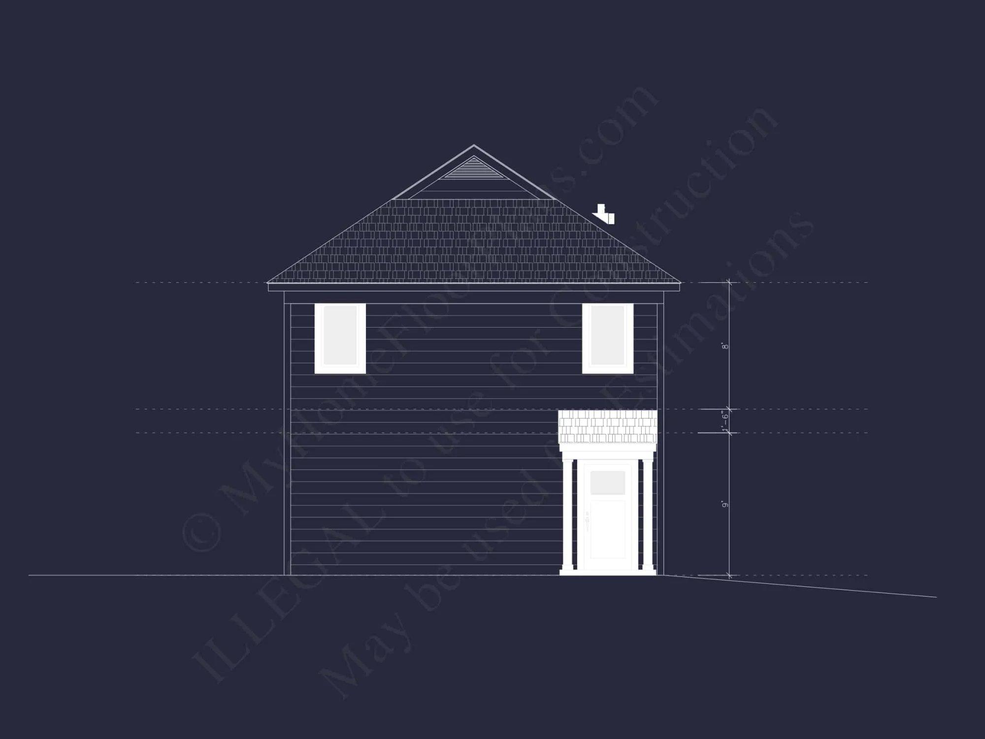 Charming 2-Bedroom Home Plan with Garage and Modern Designs