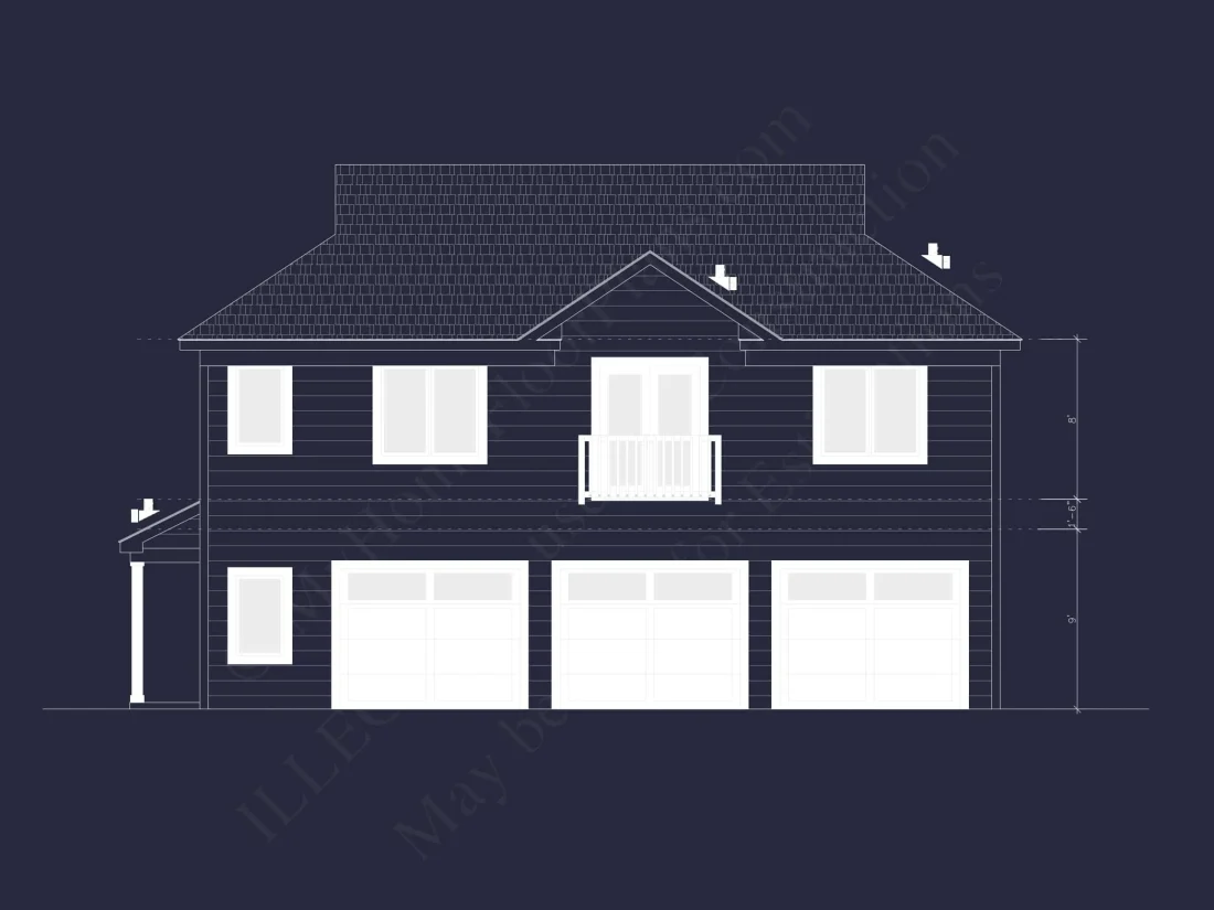 Charming 2-Bedroom Home Plan with Garage and Modern Designs