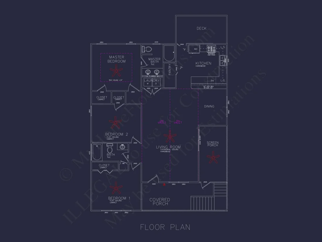 Charming Coastal Home Plan with Open Floor Layout