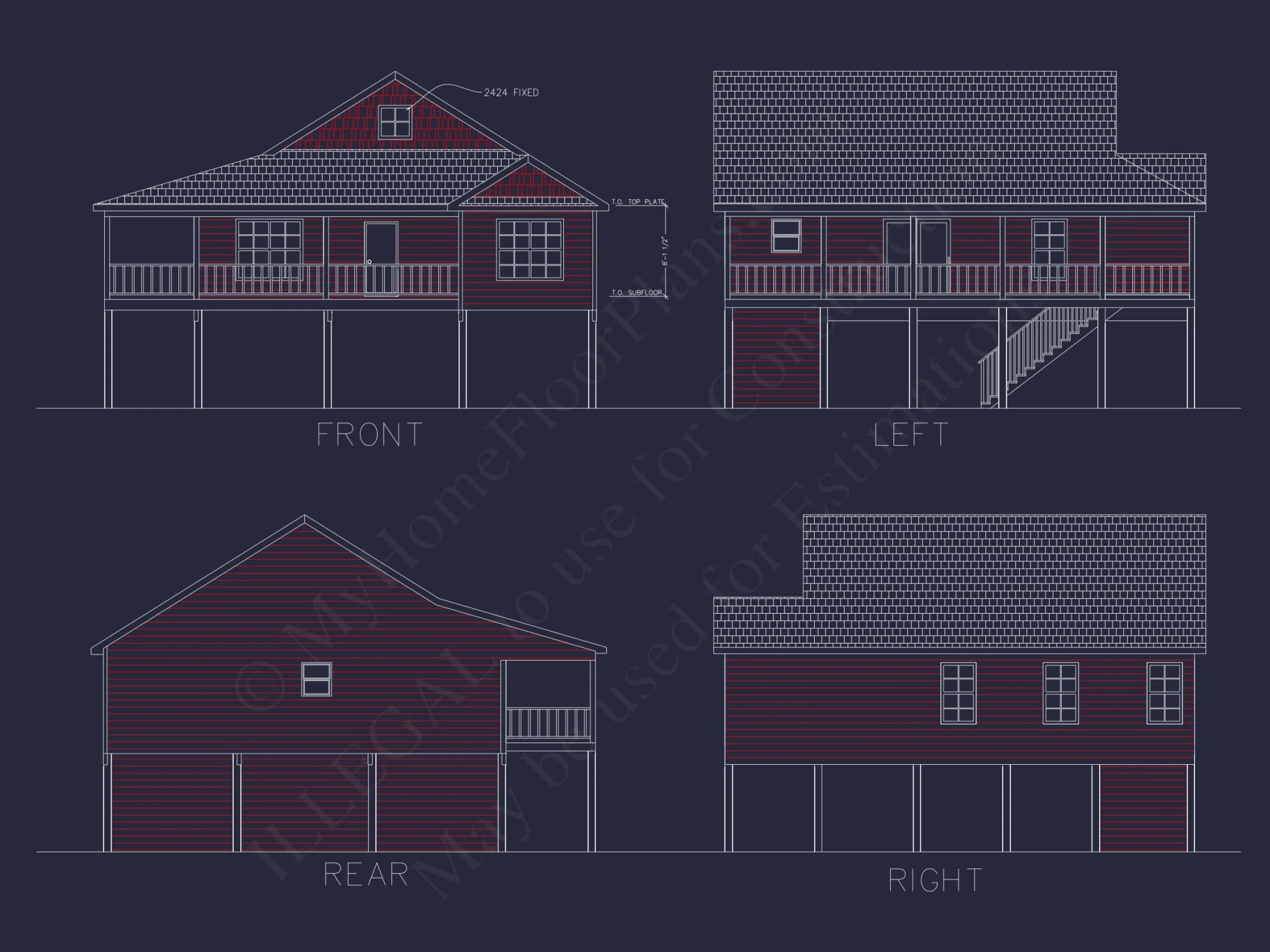Beach Home Plan: 1,320 Sq. Ft. Coastal Design with CAD Floor Plan