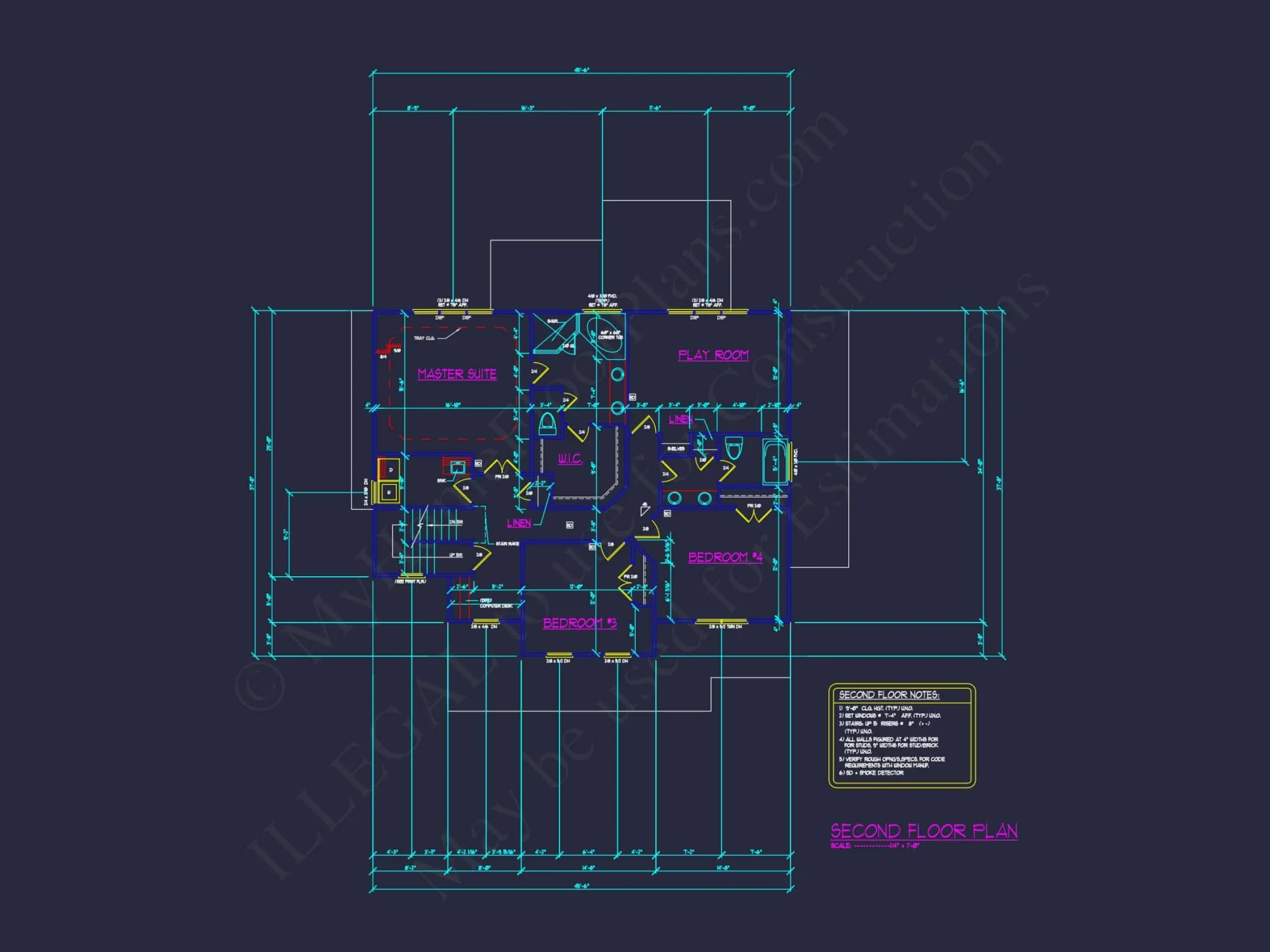 Charming 3-Story House Plan with Detailed CAD Blueprint