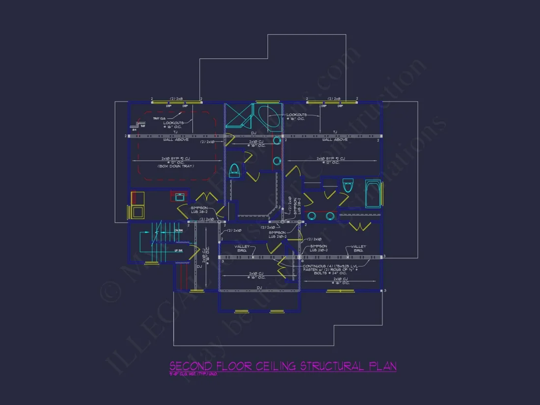 Charming 3-Story House Plan with Detailed CAD Blueprint