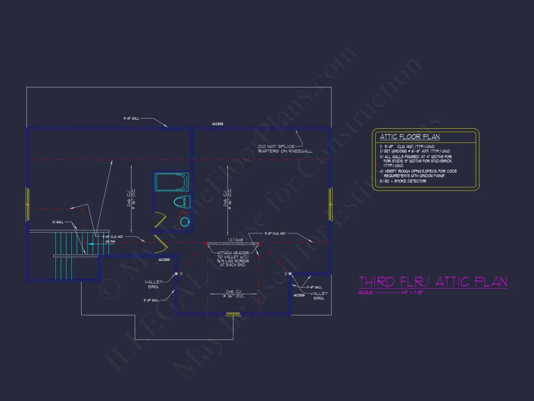 Charming 3-Story House Plan with Detailed CAD Blueprint