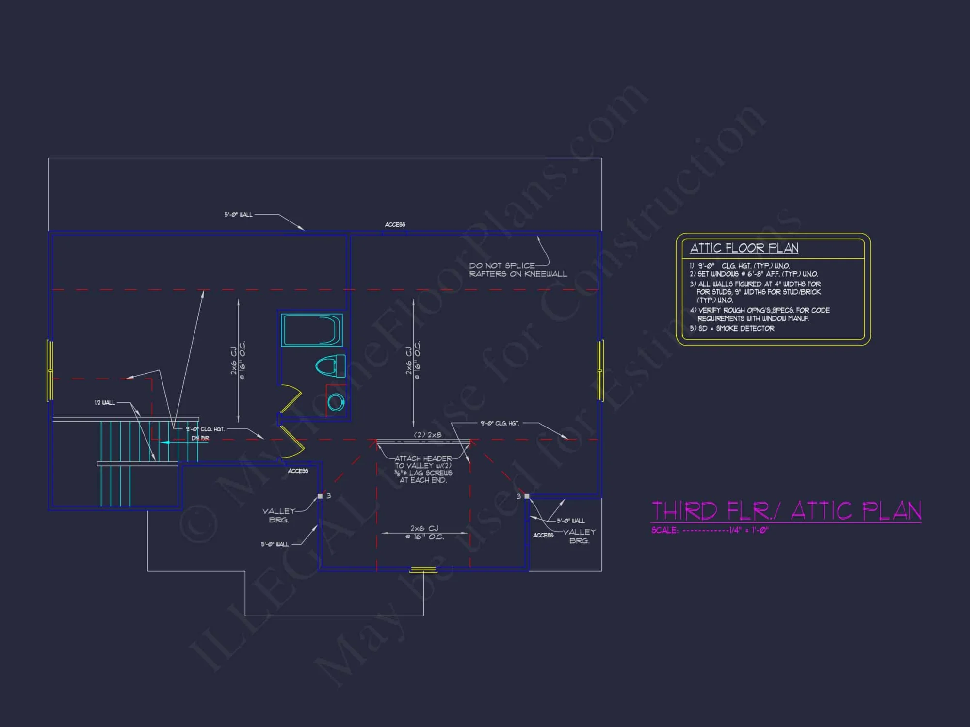 Charming 3-Story House Plan with Detailed CAD Blueprint