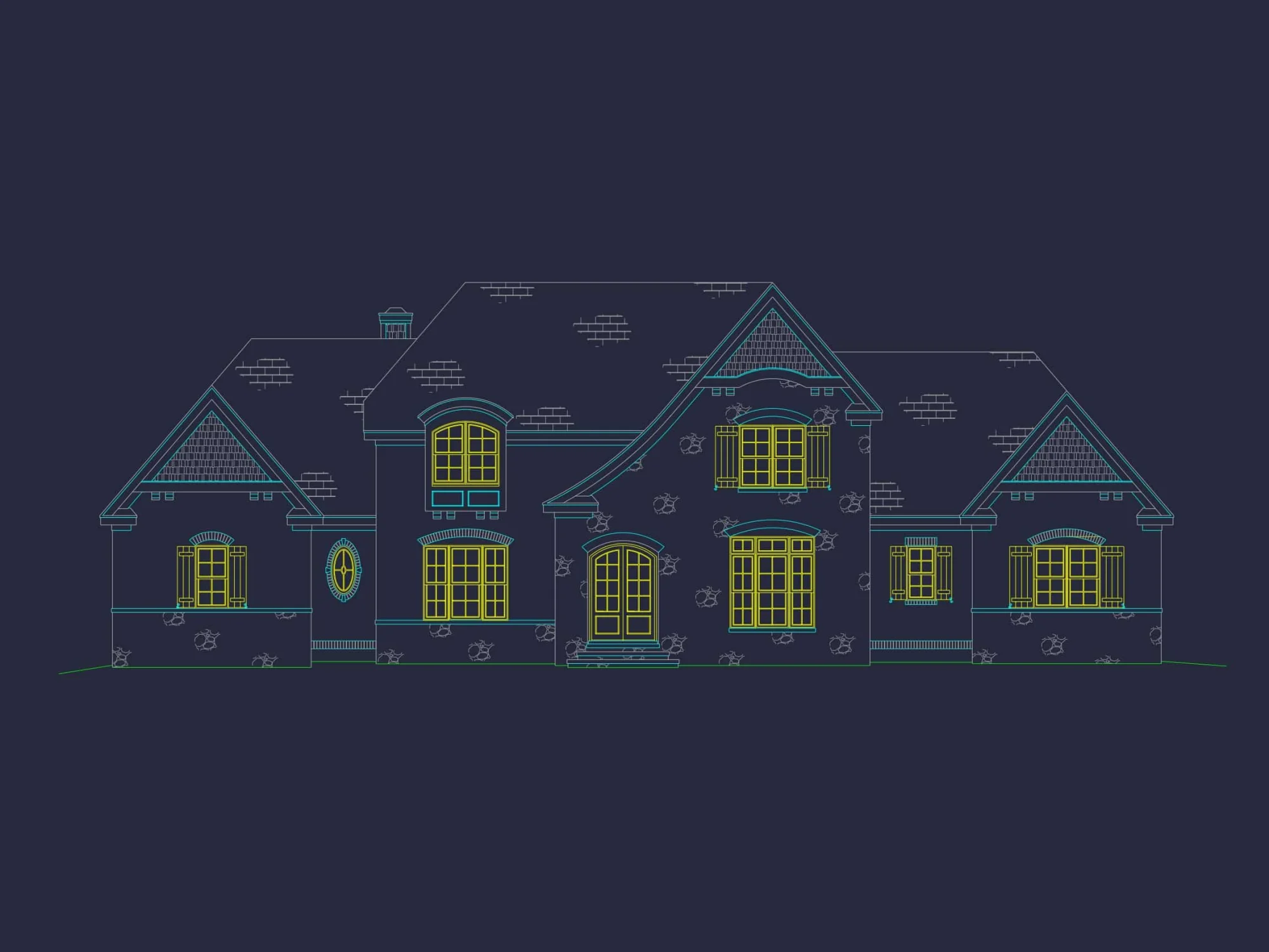 Luxury 3-Story House Plan with CAD Blueprints and Timeless Design