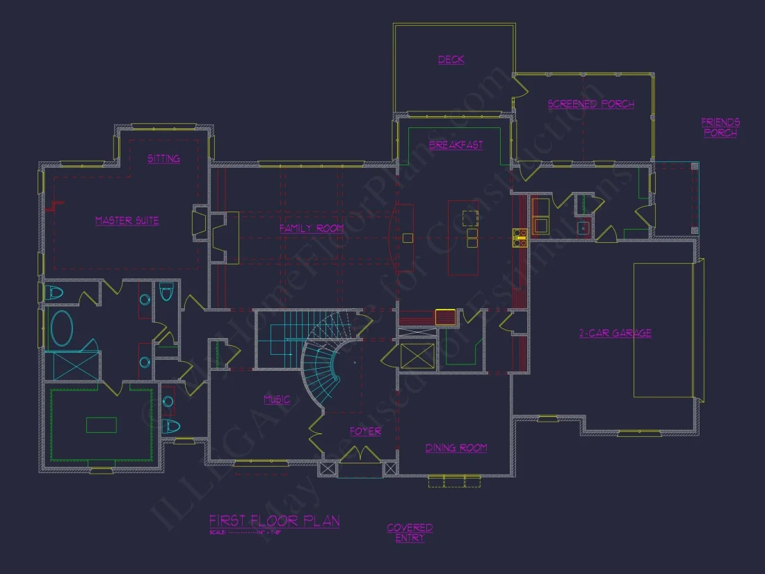 Luxury 3-Story House Plan with CAD Blueprints and Timeless Design
