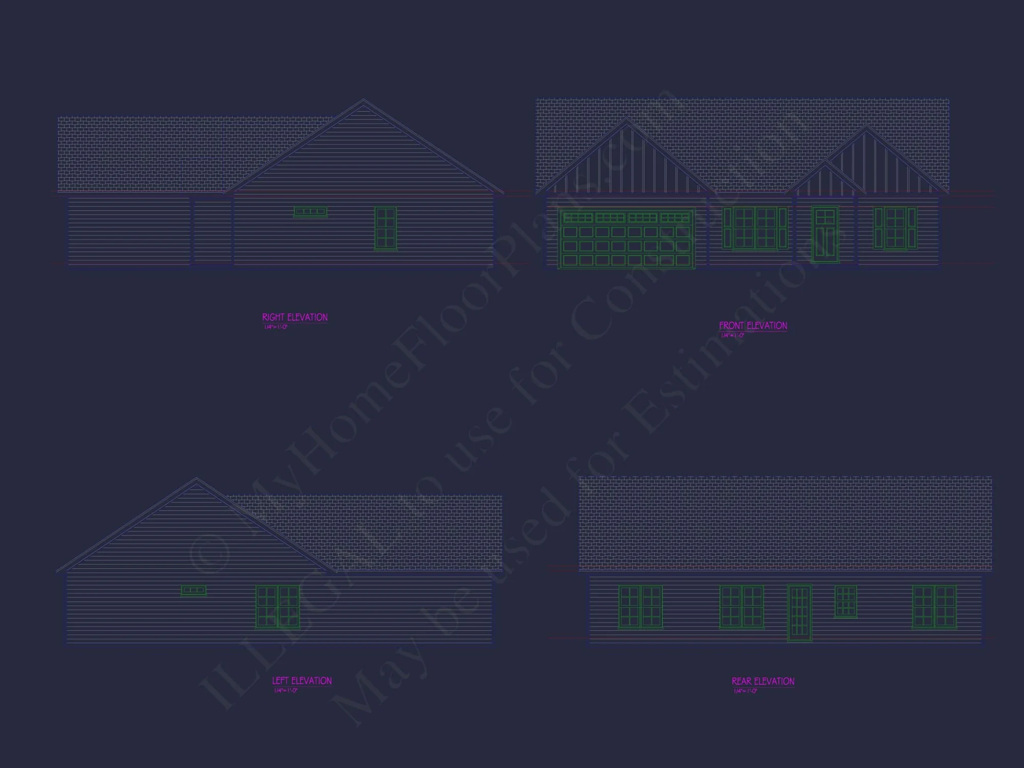 Traditional Ranch Home Plan with Open Floor Design and CAD
