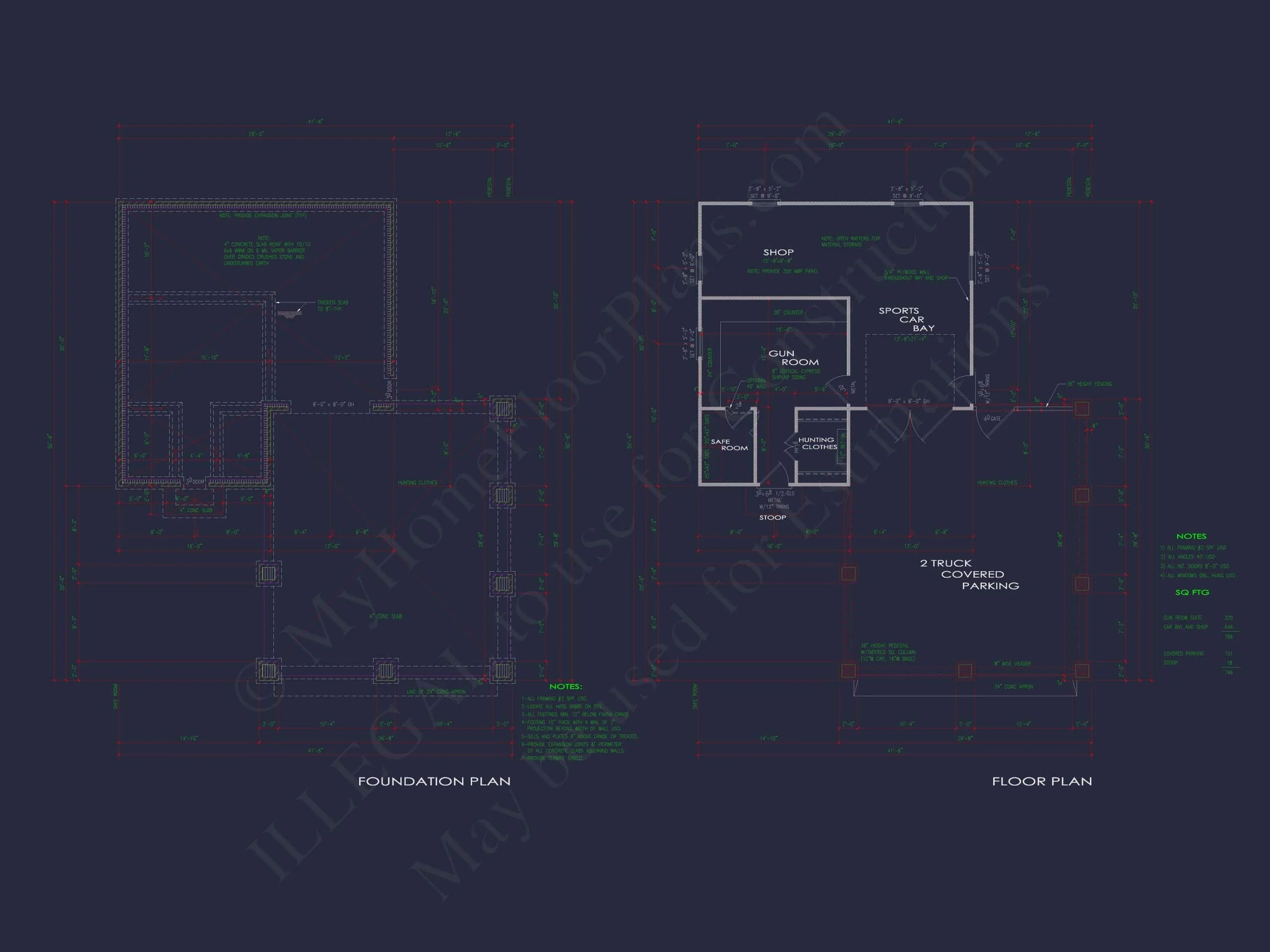 14-1998 HOUSE PLAN - Versatile House Plan with Floor Plan CAD Blueprint Designs 5 Versatile House Plan with Garage Workshop & Vaulted Ceilings