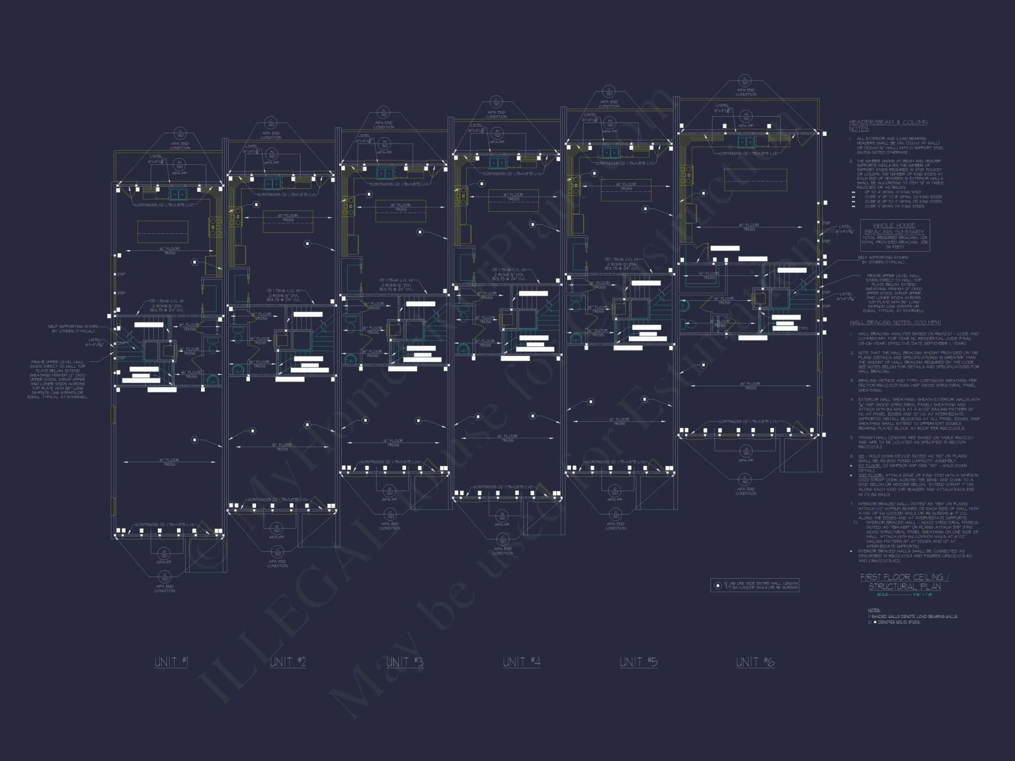 Elegant Multi-Level Home Plans: Floor Blueprints and CAD Designs
