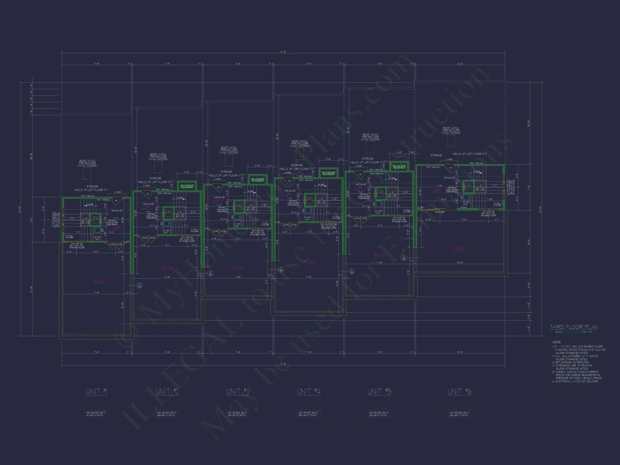 Elegant Multi-Level Home Plans: Floor Blueprints and CAD Designs