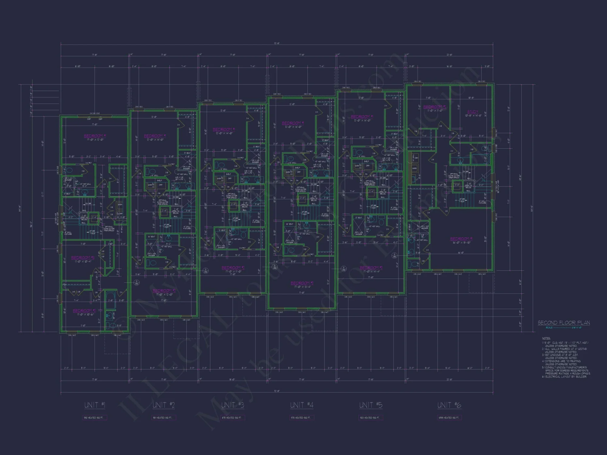Elegant Multi-Level Home Plans: Floor Blueprints and CAD Designs