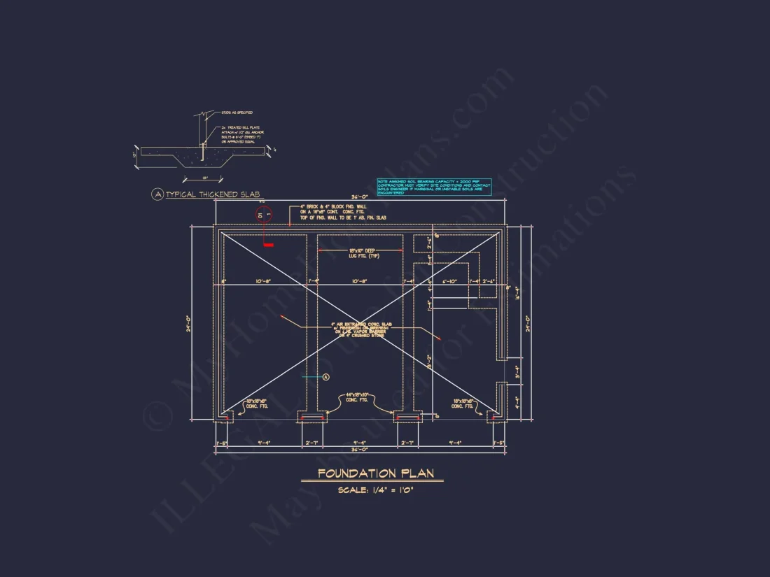Two-Story Garage house Plan with CAD Designs and Floor Plan