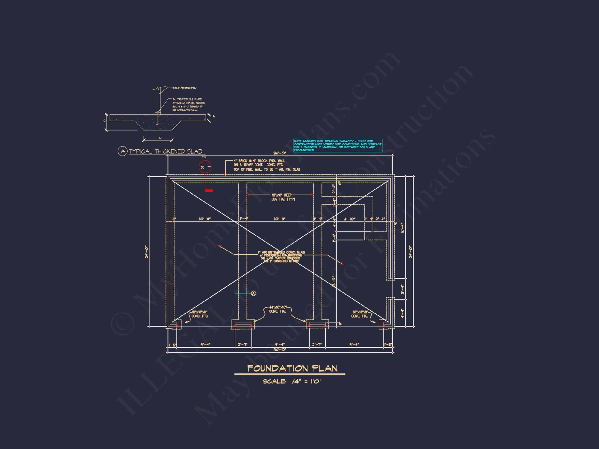 Two-Story Garage house Plan with CAD Designs and Floor Plan