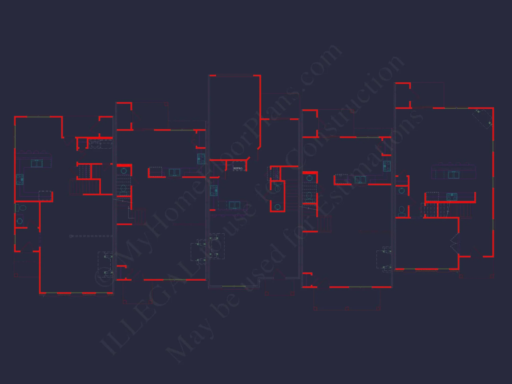 Modern Colonial Revival House Plan with 2 Floors and Open Design