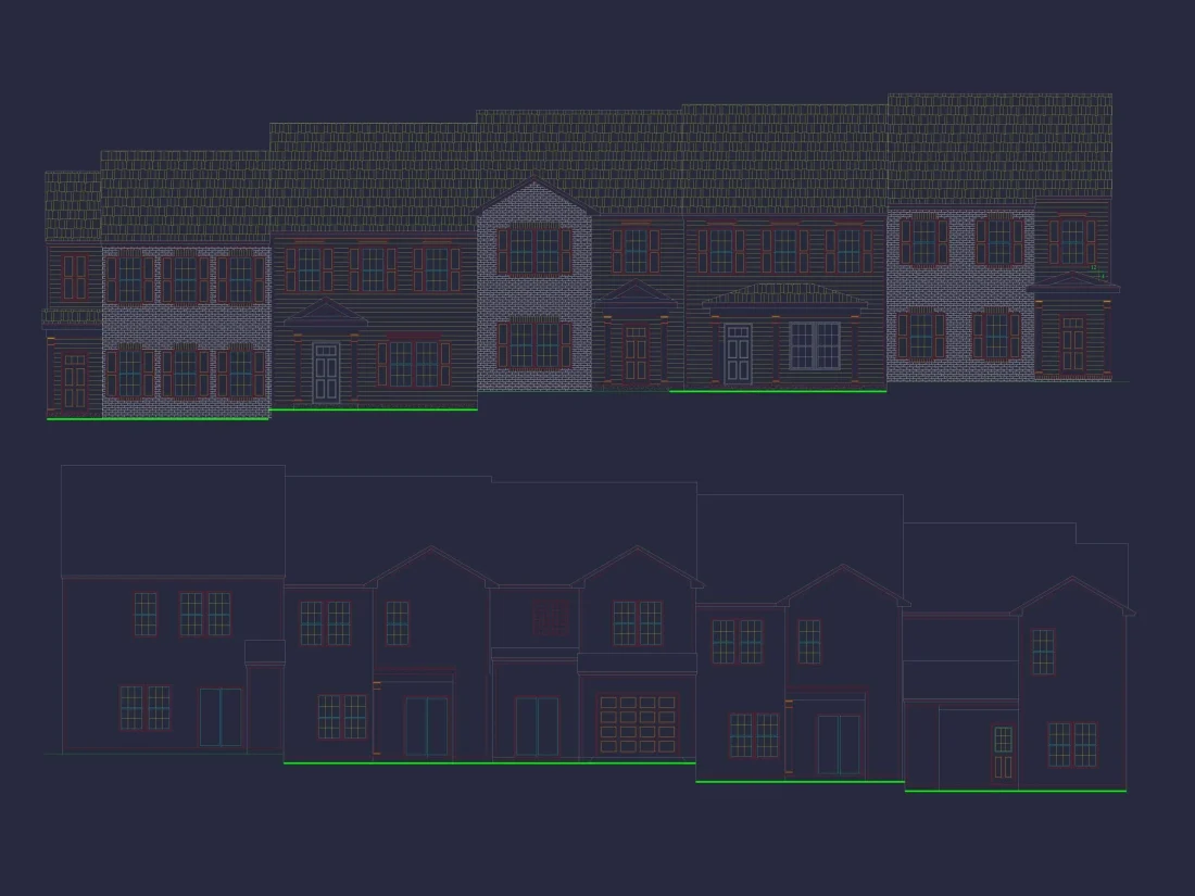 Modern Colonial Revival House Plan with 2 Floors and Open Design