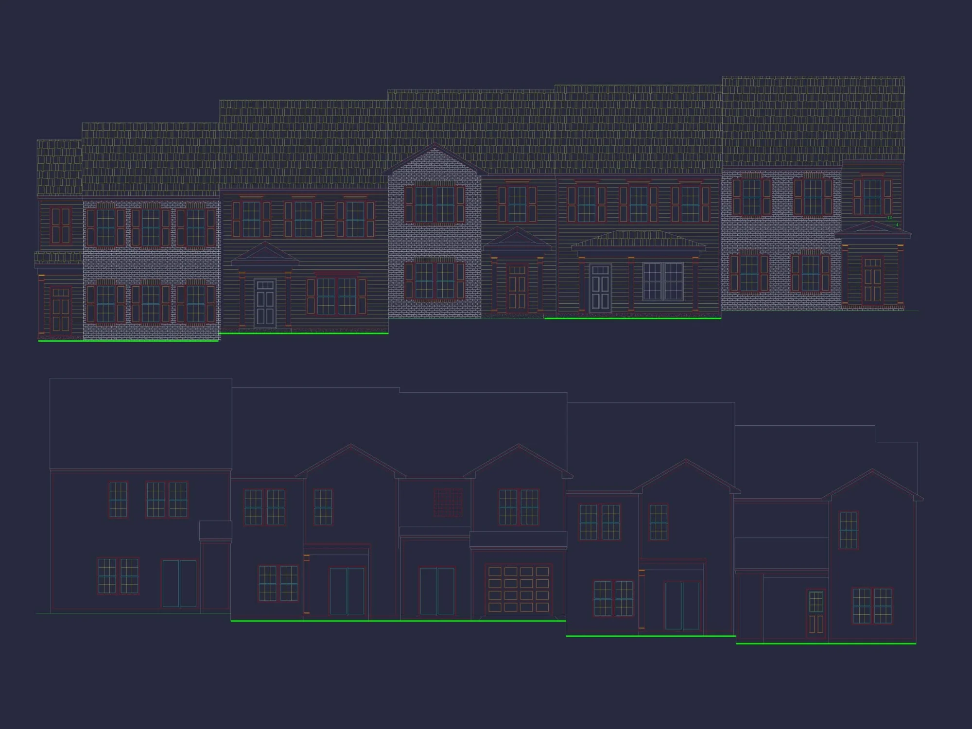 Modern Colonial Revival House Plan with 2 Floors and Open Design