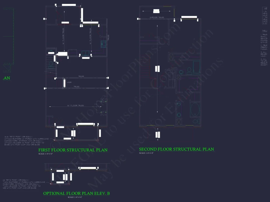 Modern Colonial Revival House Plan with 2 Floors and Open Design
