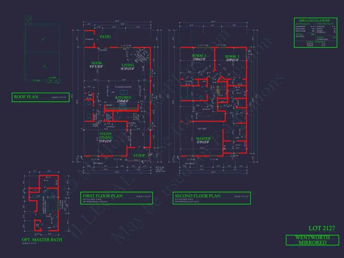Modern Colonial Revival House Plan with 2 Floors and Open Design