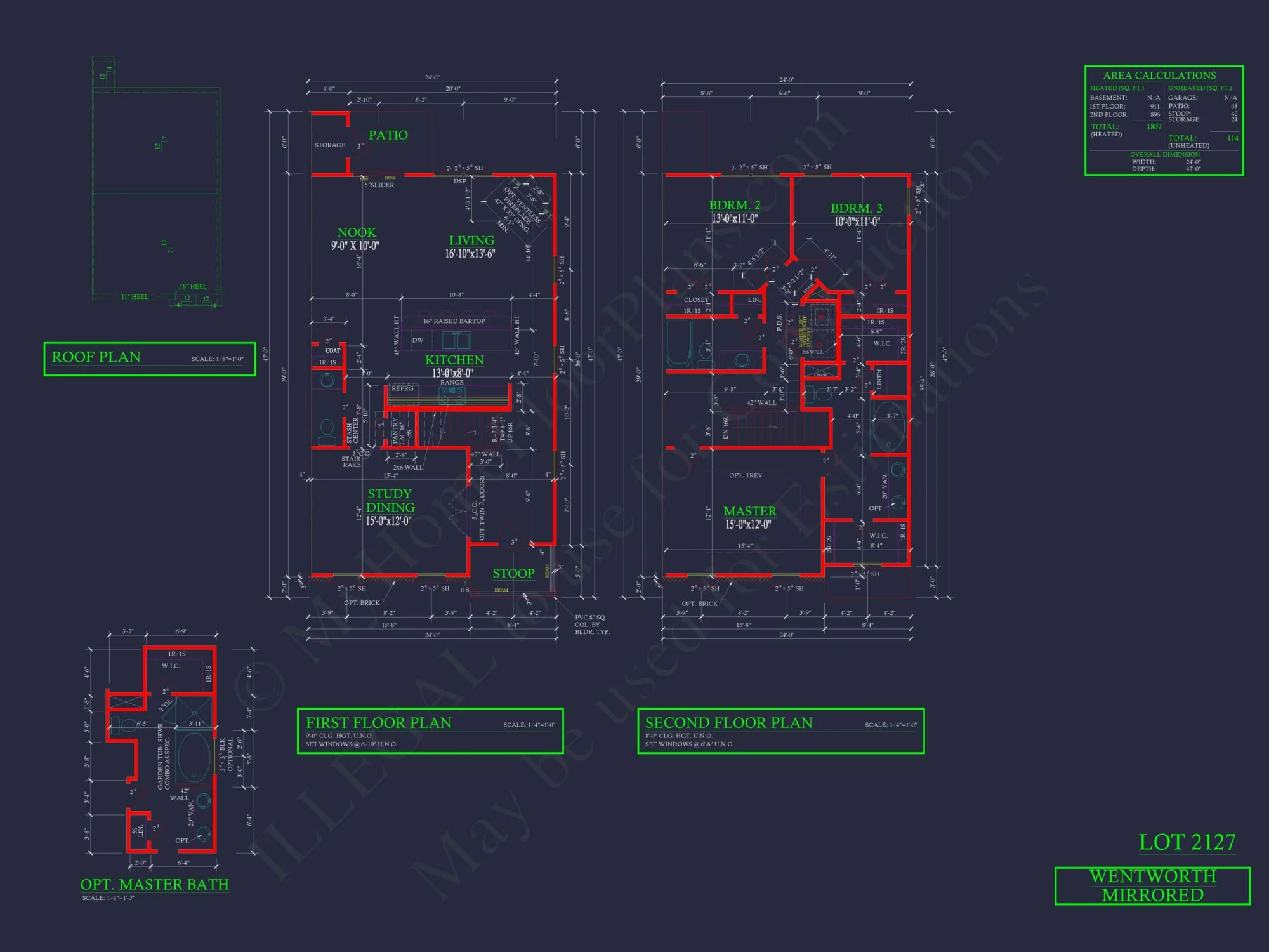 Modern Colonial Revival House Plan with 2 Floors and Open Design