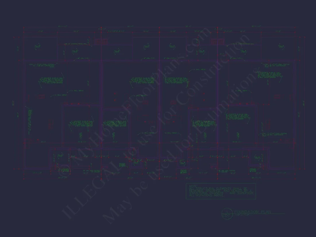 4-Unit Townhome Floor Plan with Open Layout and Craftsman Design