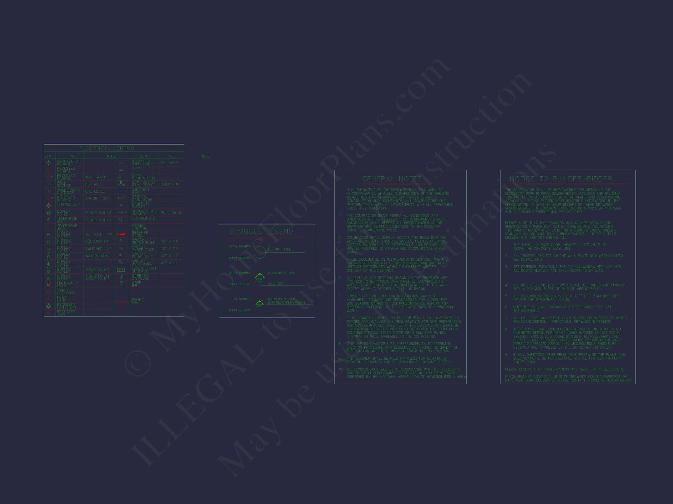 11-1773 4-UNIT TOWNHOUSE PLAN - Architectural House Blueprint - 4-Unit Townhouse Floor Plan Designs 7 4-Unit Townhome Floor Plan with Open Layout and Craftsman Design