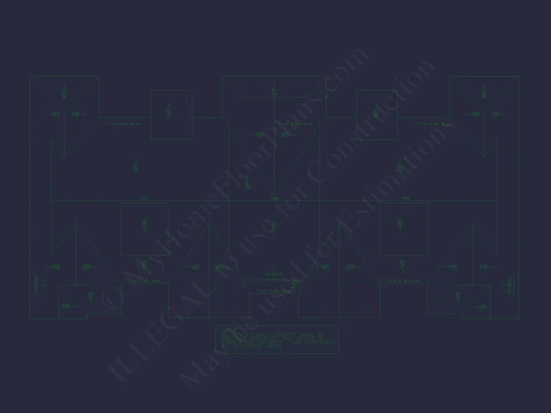 4-Unit Townhome Floor Plan with Open Layout and Craftsman Design