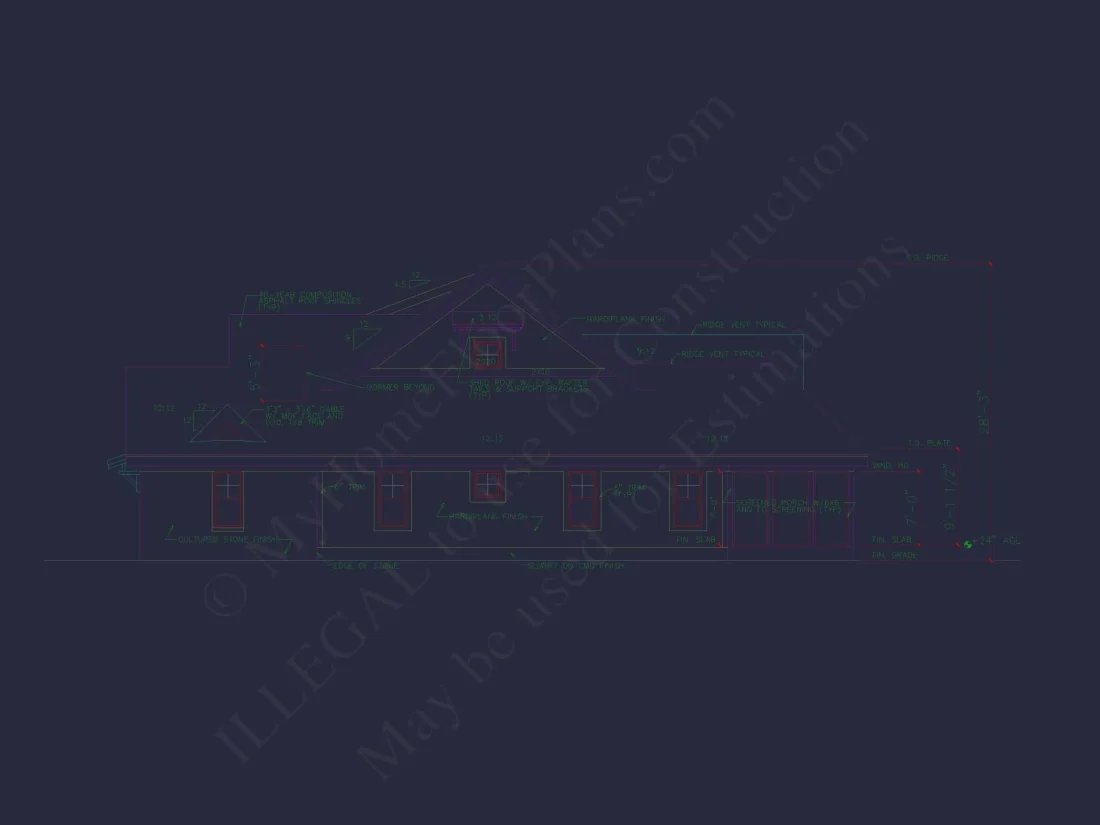 4-Unit Townhome Floor Plan with Open Layout and Craftsman Design
