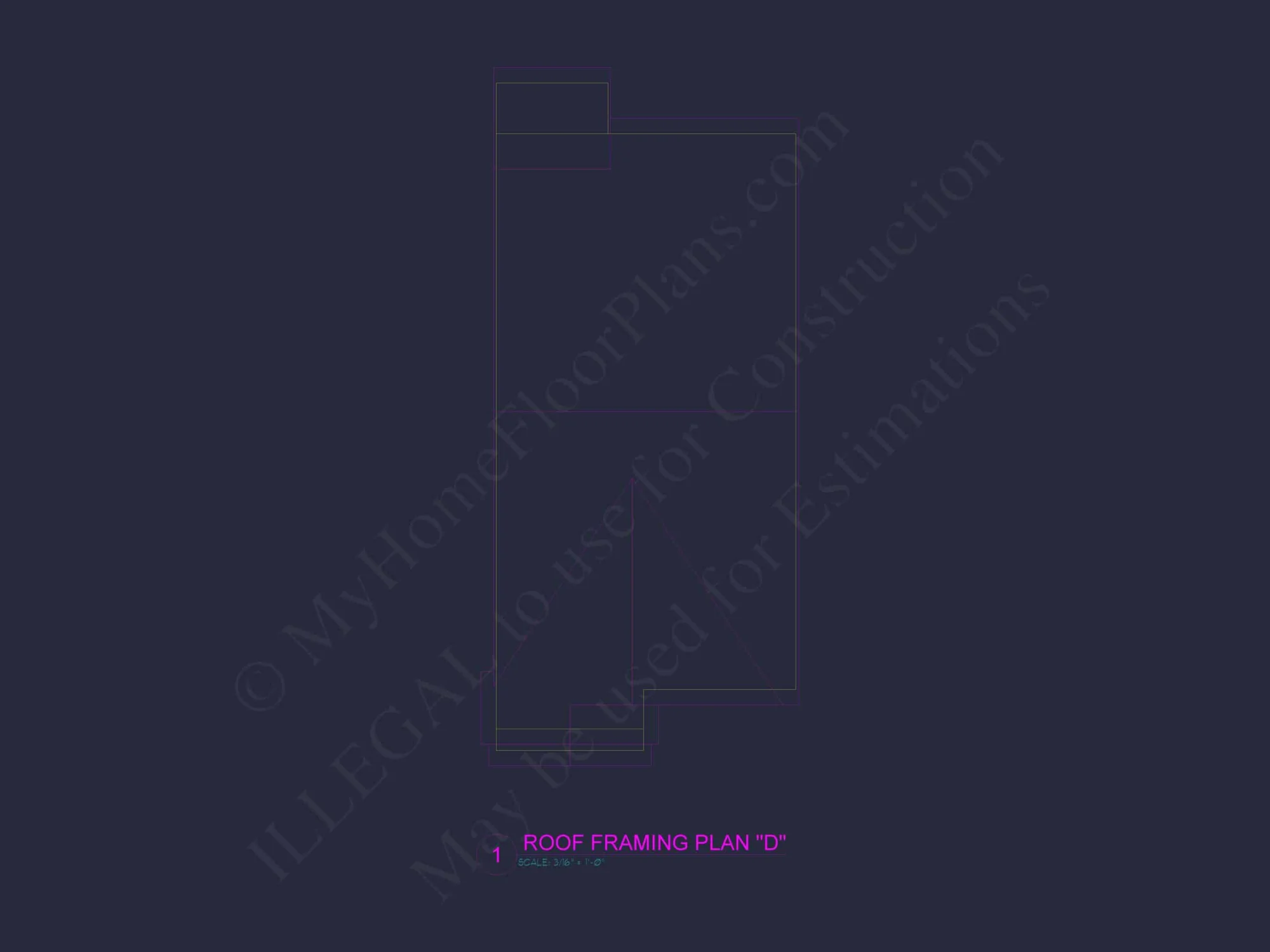 Modern Townhome Floor Plan with Open Layout and CAD Files