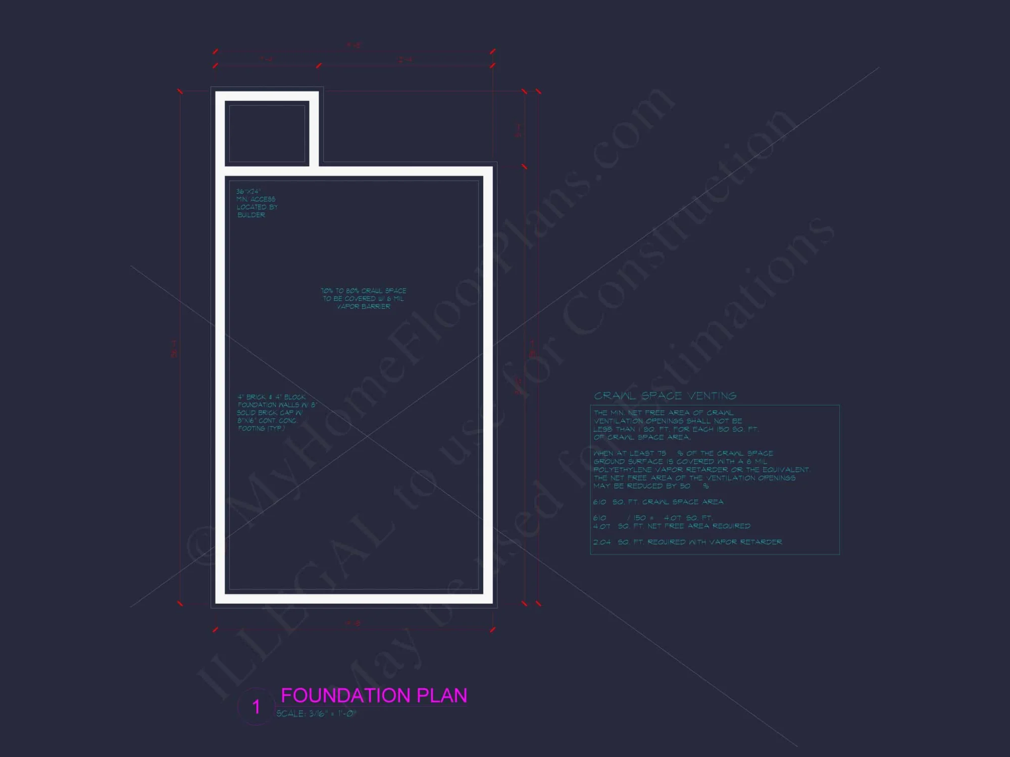 Modern Townhome Floor Plan with Open Layout and CAD Files