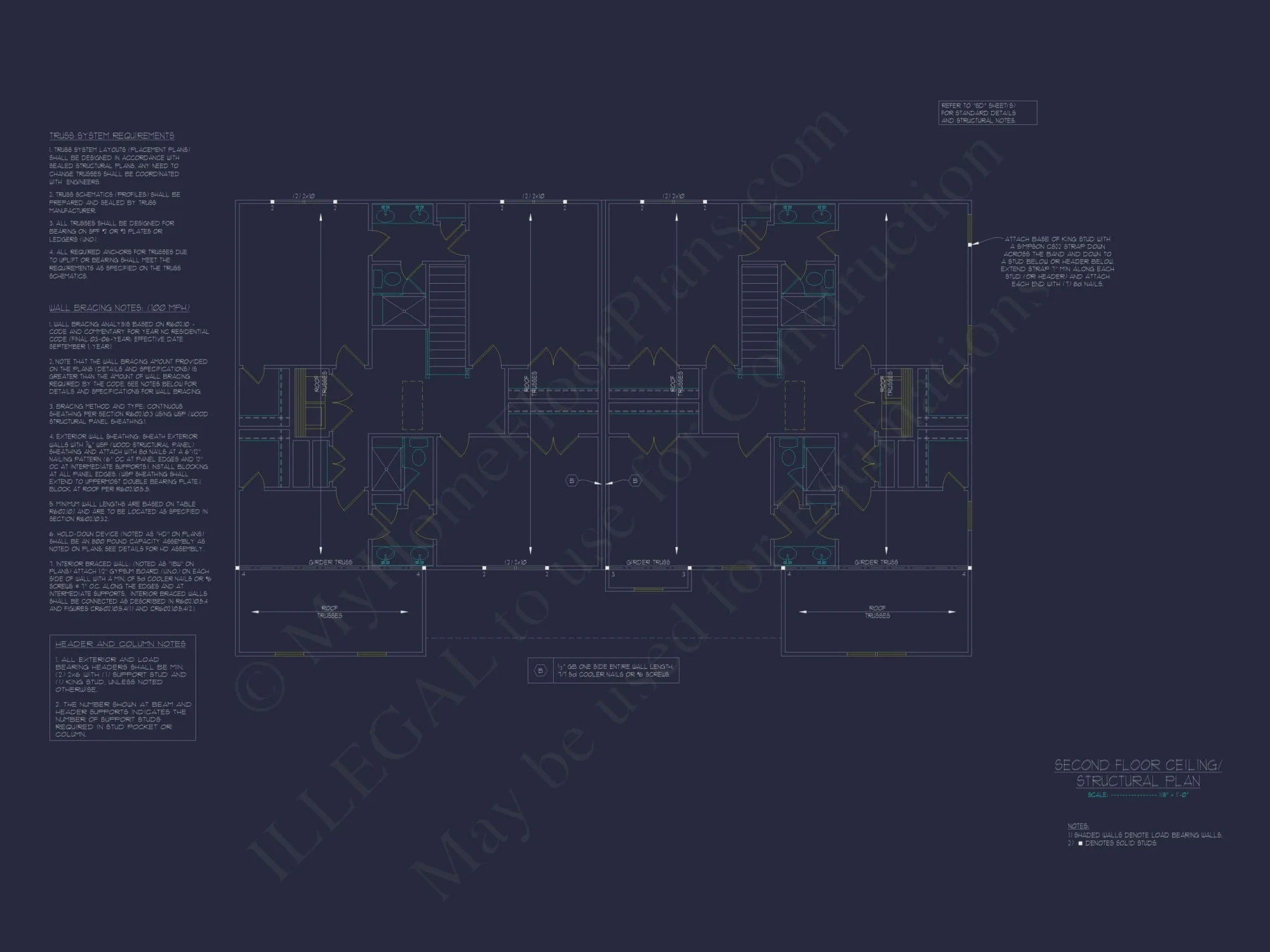 Beautiful Duplex Home Design with Functional CAD Blueprint