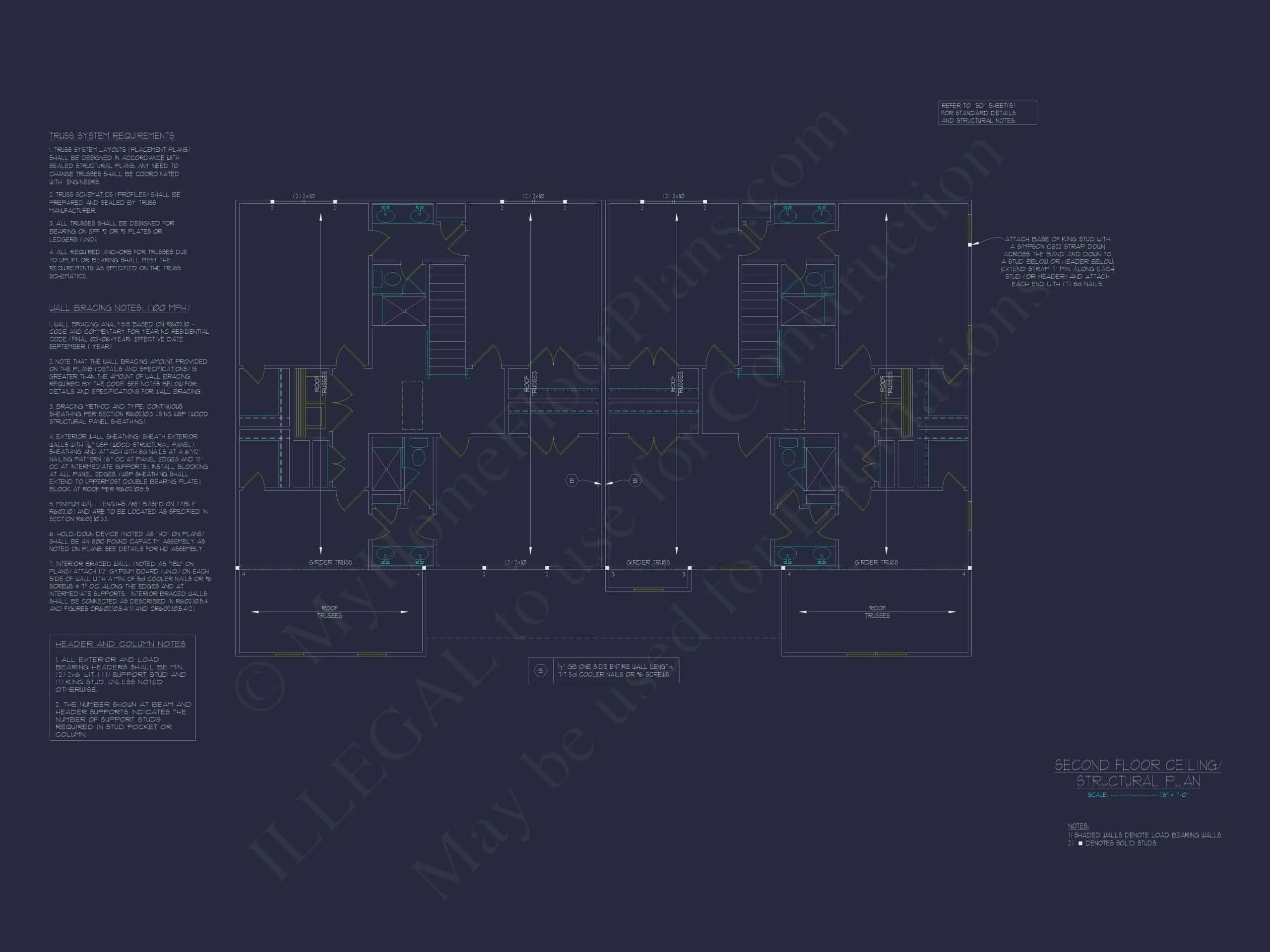 Beautiful Duplex Home Design with Functional CAD Blueprint