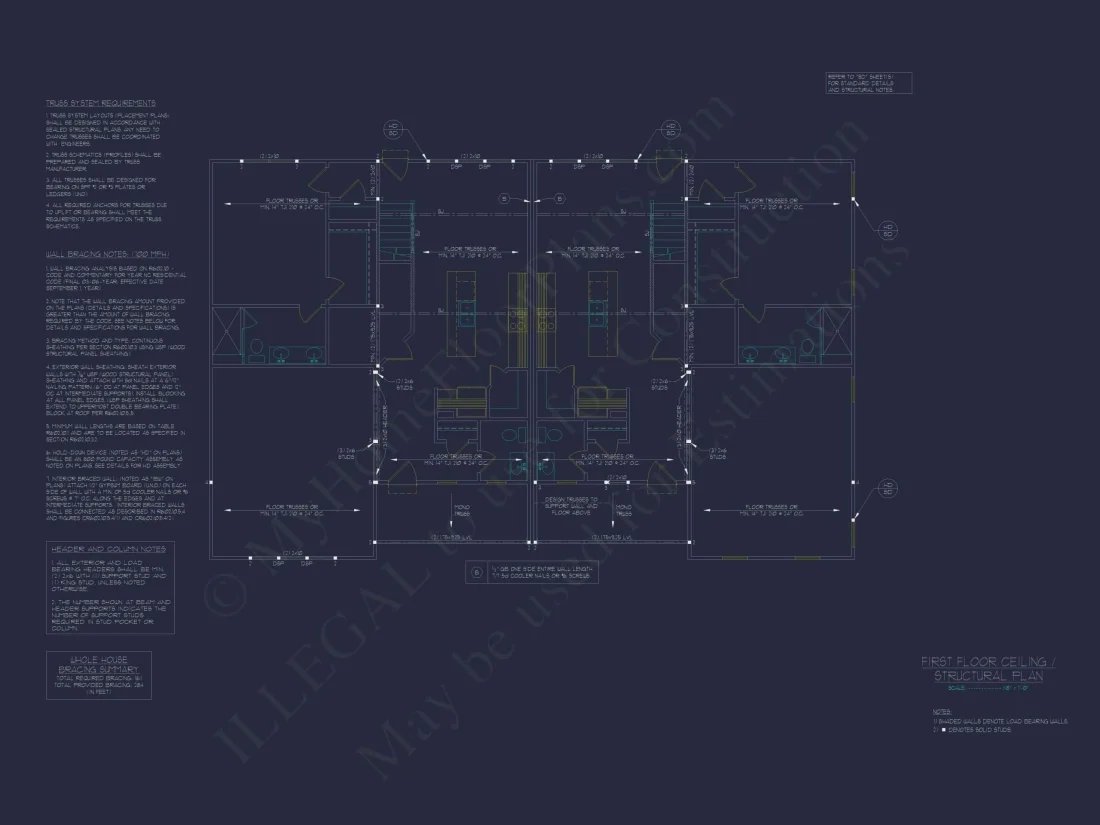 Beautiful Duplex Home Design with Functional CAD Blueprint