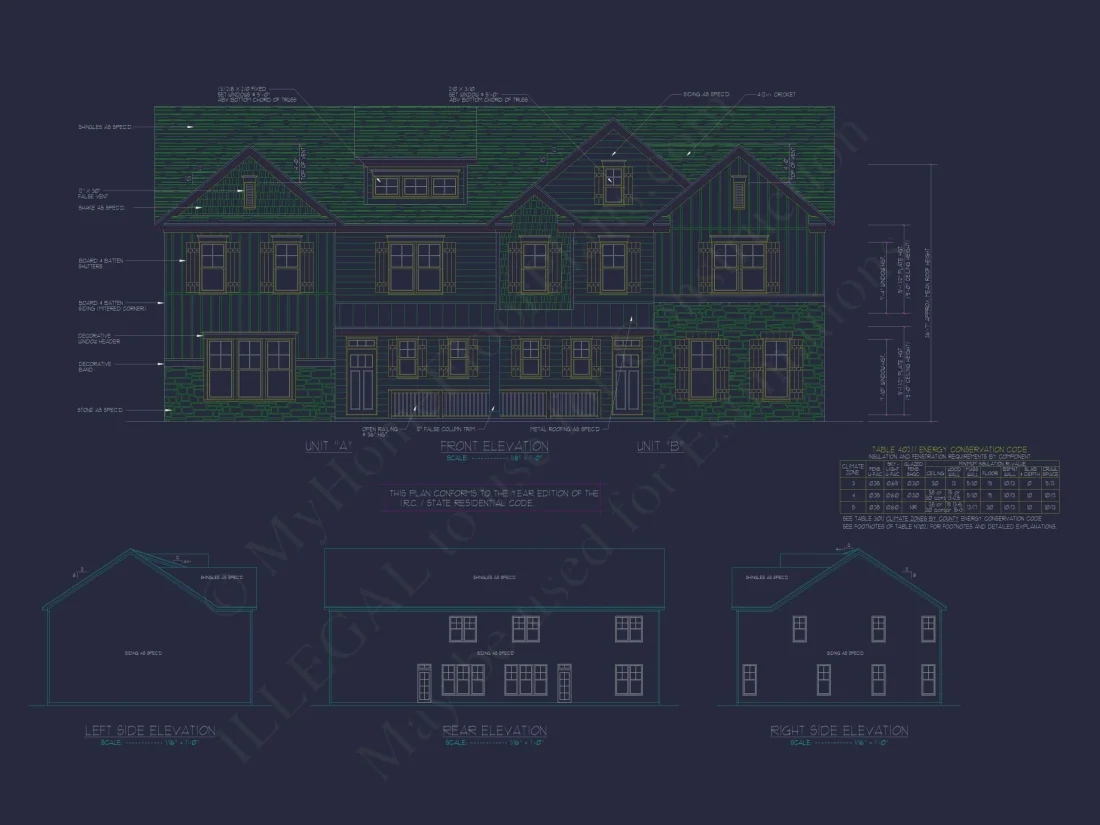 Beautiful Duplex Home Design with Functional CAD Blueprint