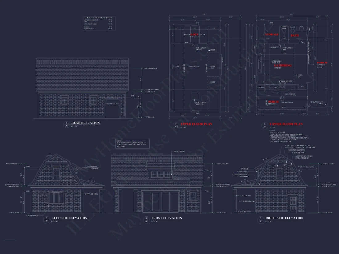 Pool House Home Plan with Loft & Open Floor Plan Designs