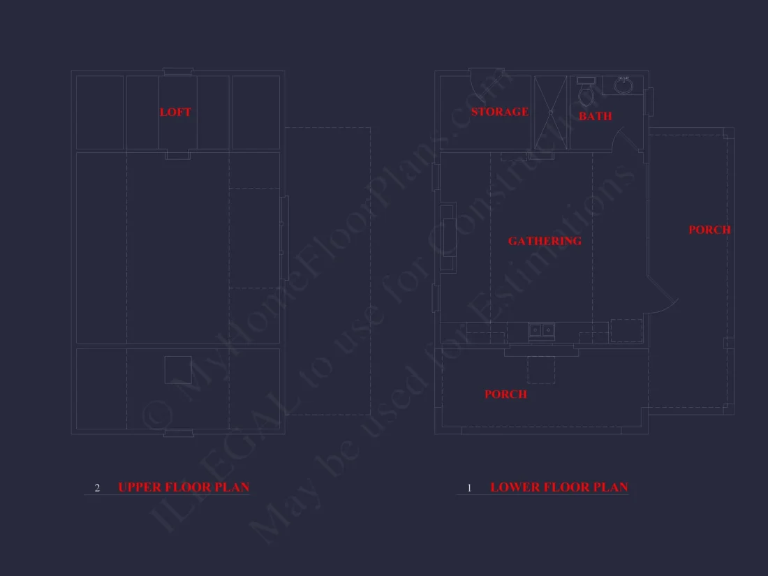 Pool House Home Plan with Loft & Open Floor Plan Designs