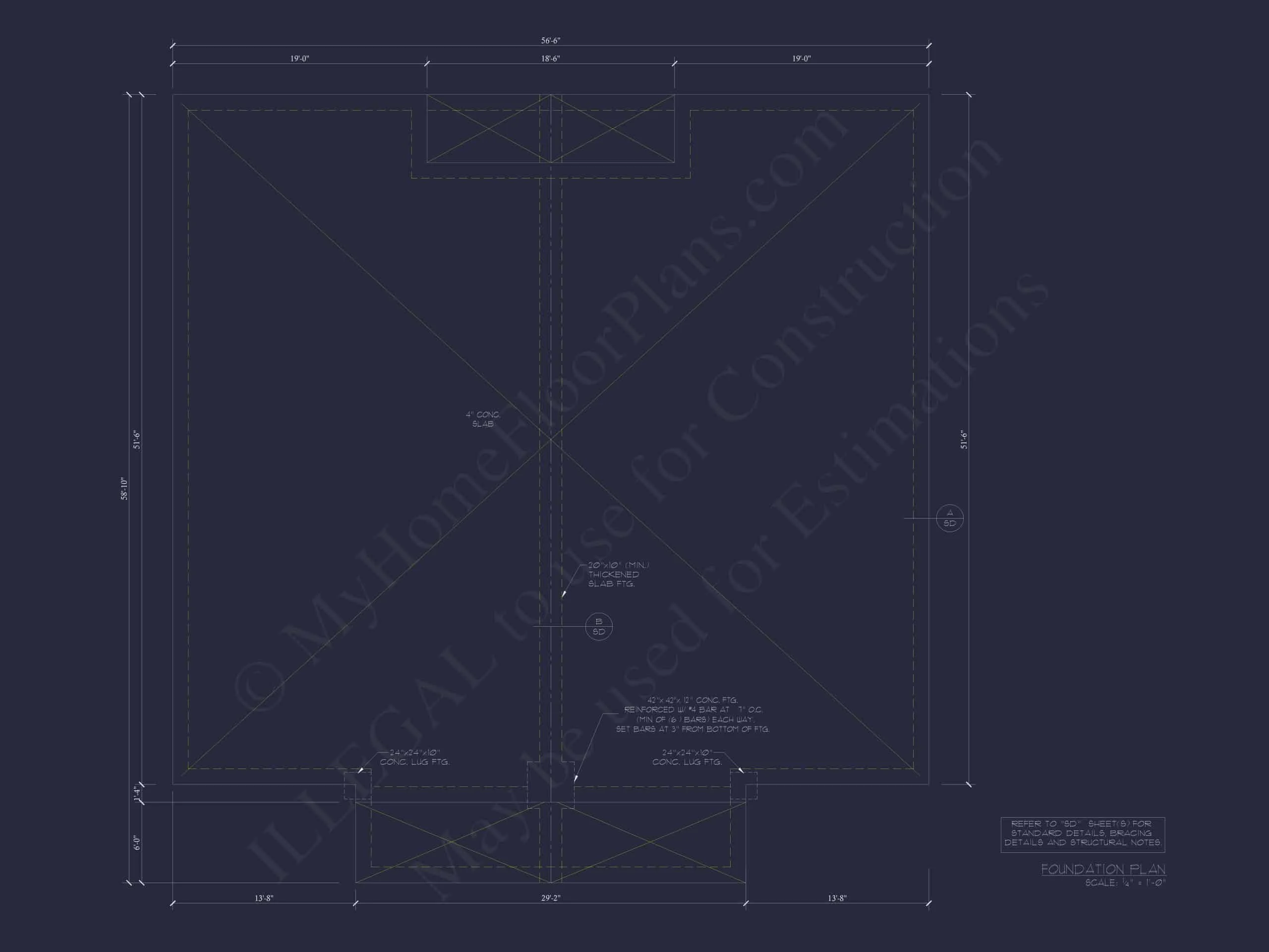 15-1784B DUPLEX PLAN - Modern Duplex House Floor Plan | CAD Blueprint Designs 7 Modern Duplex House Floor Plan with CAD Blueprint Designs
