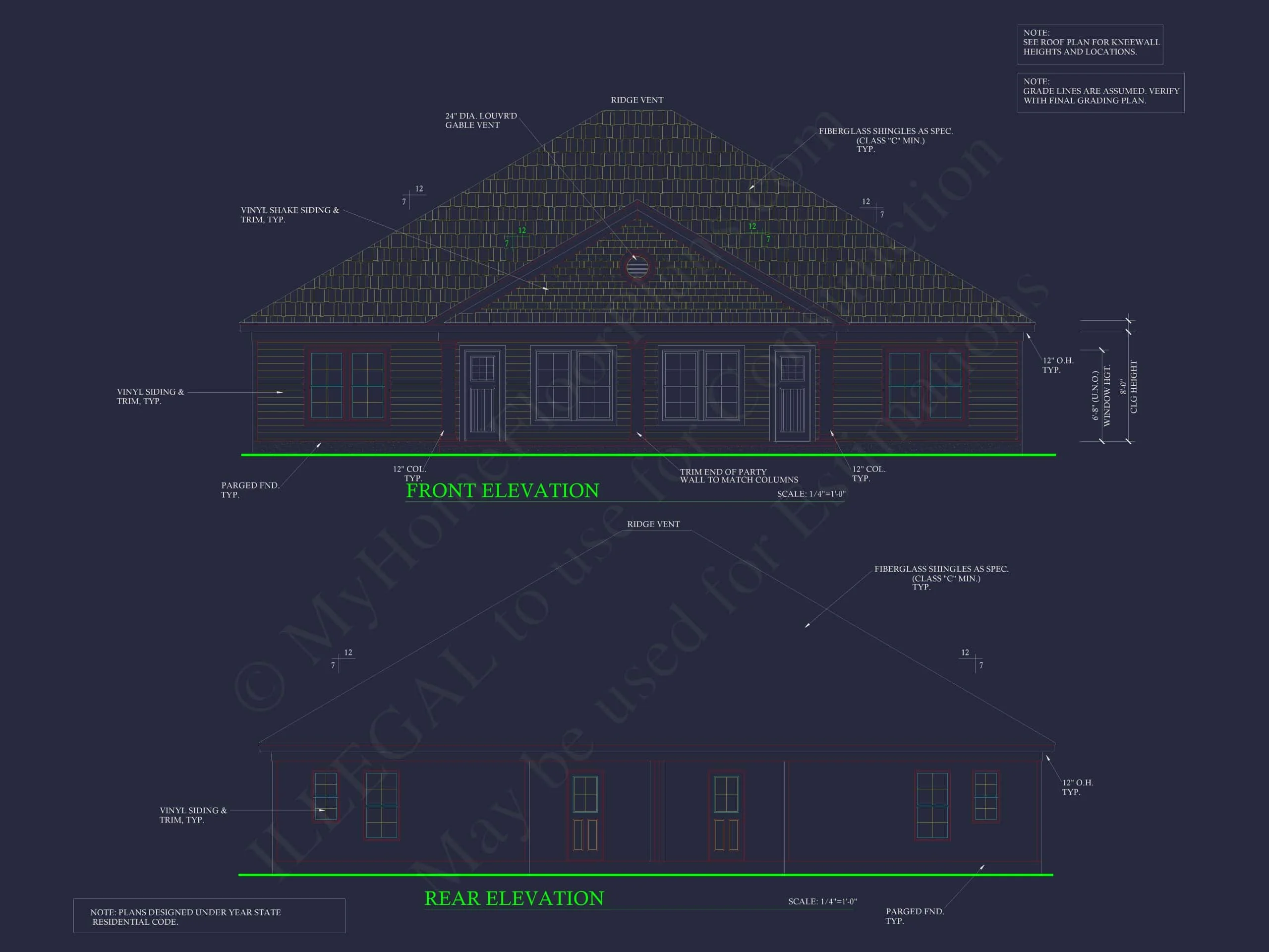 15-1784B DUPLEX PLAN - Modern Duplex House Floor Plan | CAD Blueprint Designs 6 Modern Duplex House Floor Plan with CAD Blueprint Designs