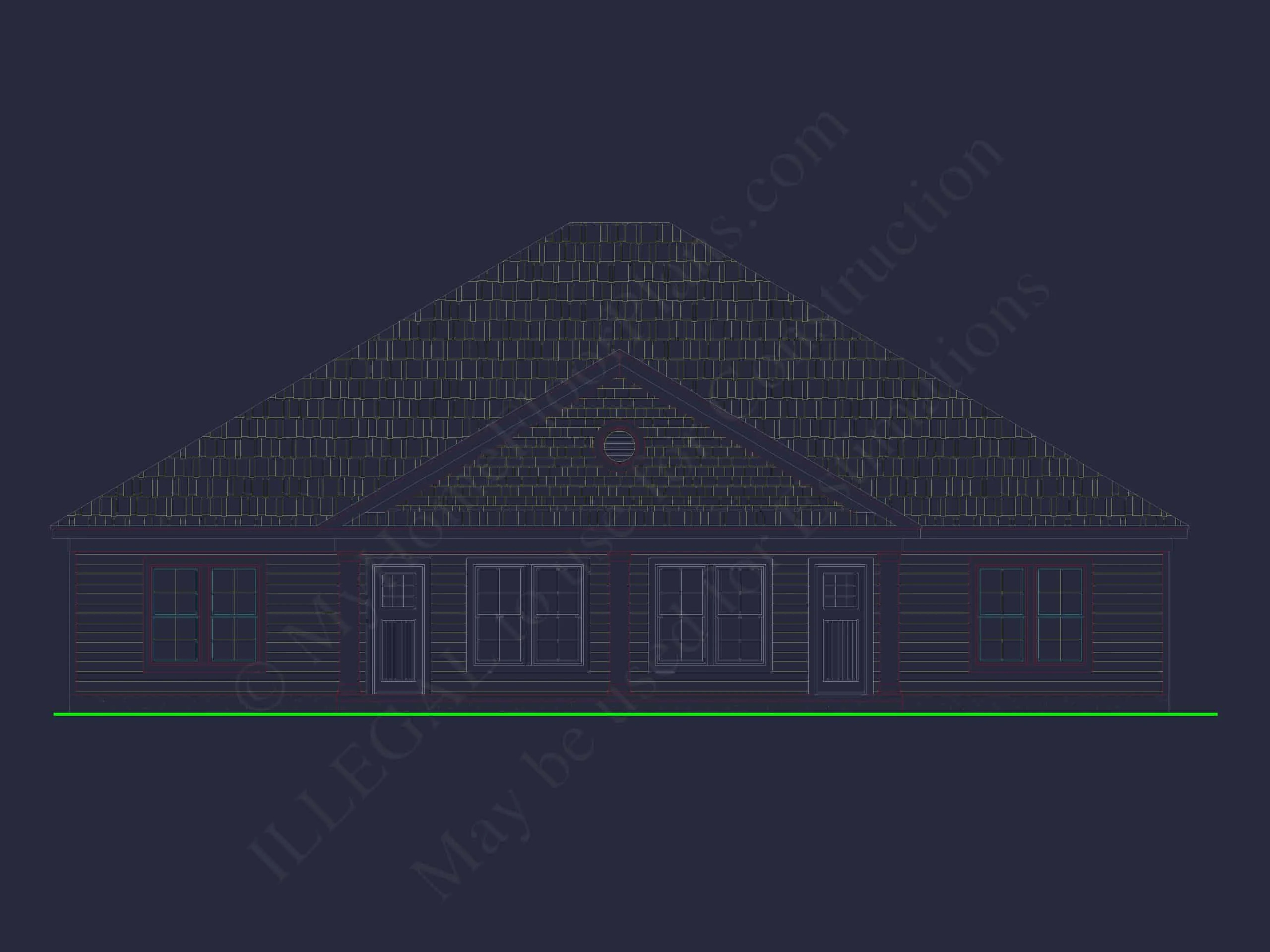 15-1784B DUPLEX PLAN - Modern Duplex House Floor Plan | CAD Blueprint Designs 2 Modern Duplex House Floor Plan with CAD Blueprint Designs