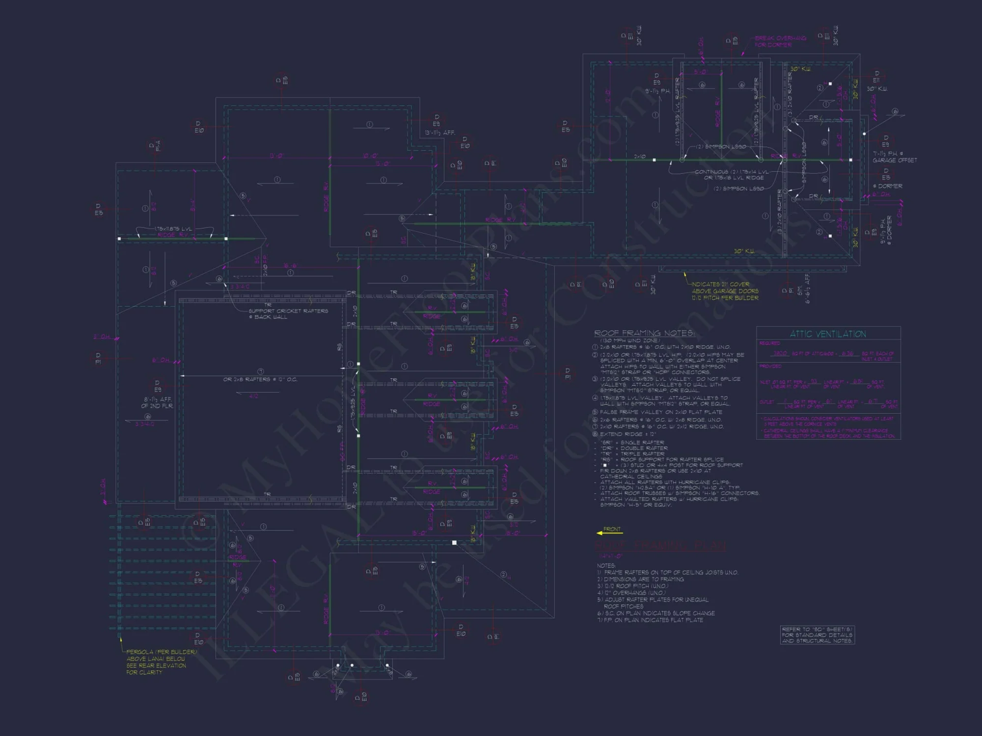 Charming 2-Story House Plan with 3 Beds, CAD Blueprint, and Craftsman Design