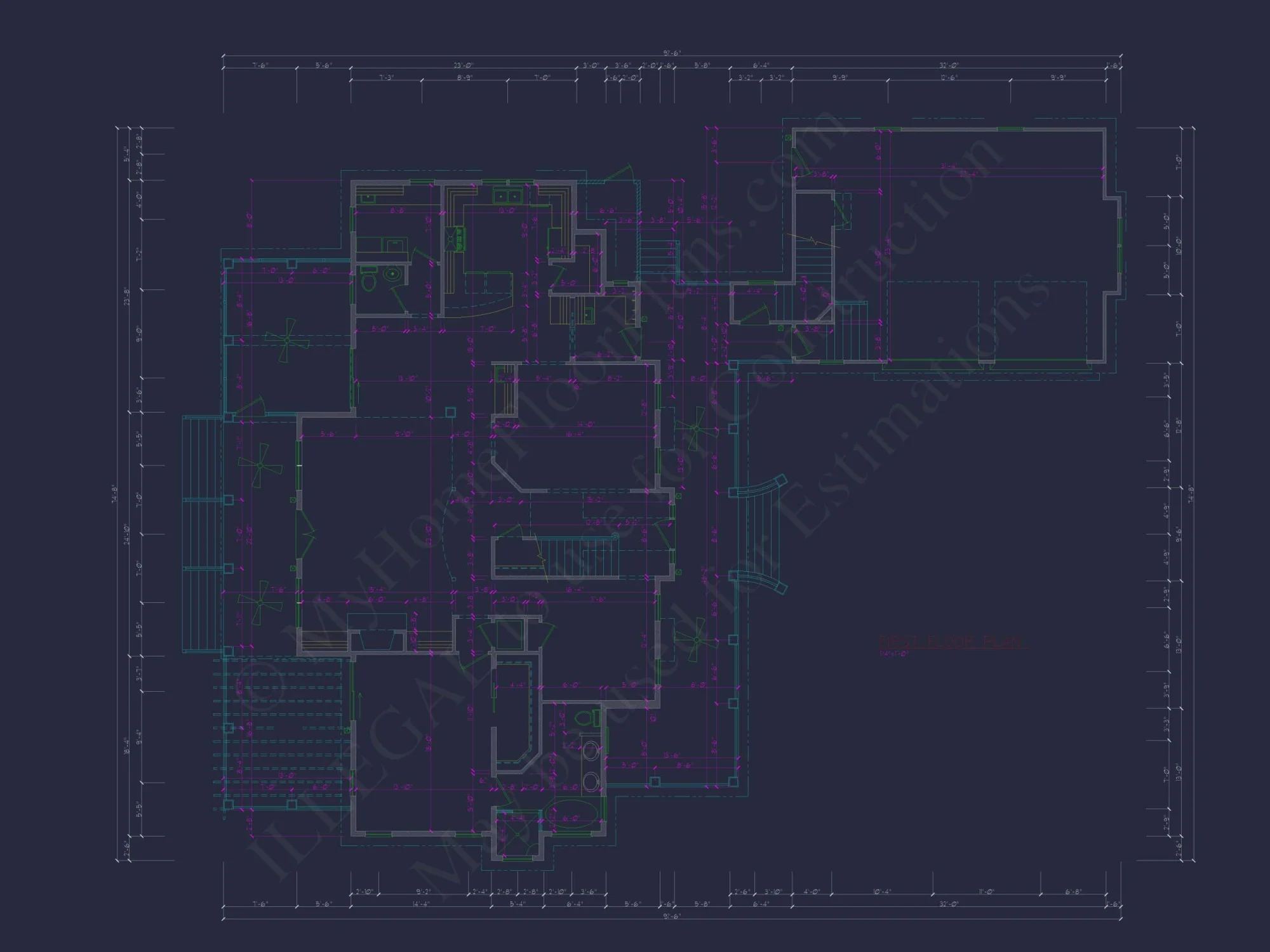 Charming 2-Story House Plan with 3 Beds, CAD Blueprint, and Craftsman Design