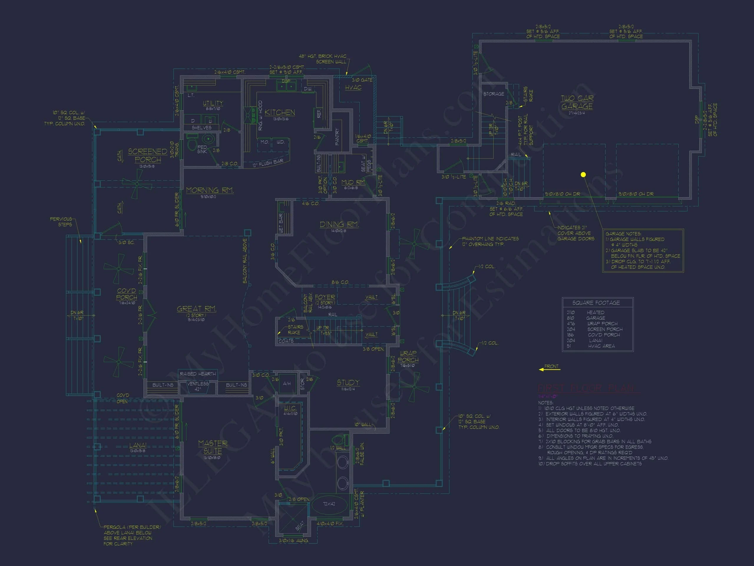Charming 2-Story House Plan with 3 Beds, CAD Blueprint, and Craftsman Design