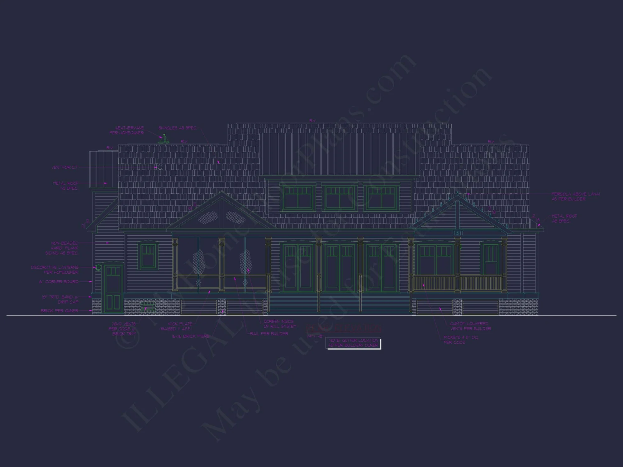 Charming 2-Story House Plan with 3 Beds, CAD Blueprint, and Craftsman Design