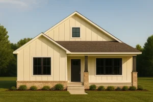 Craftsman Ranch Home Plan with Detailed Floor Plan and CAD Designs