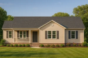 Small Ranch Home Plan with Open Floor Blueprint & CAD Designs