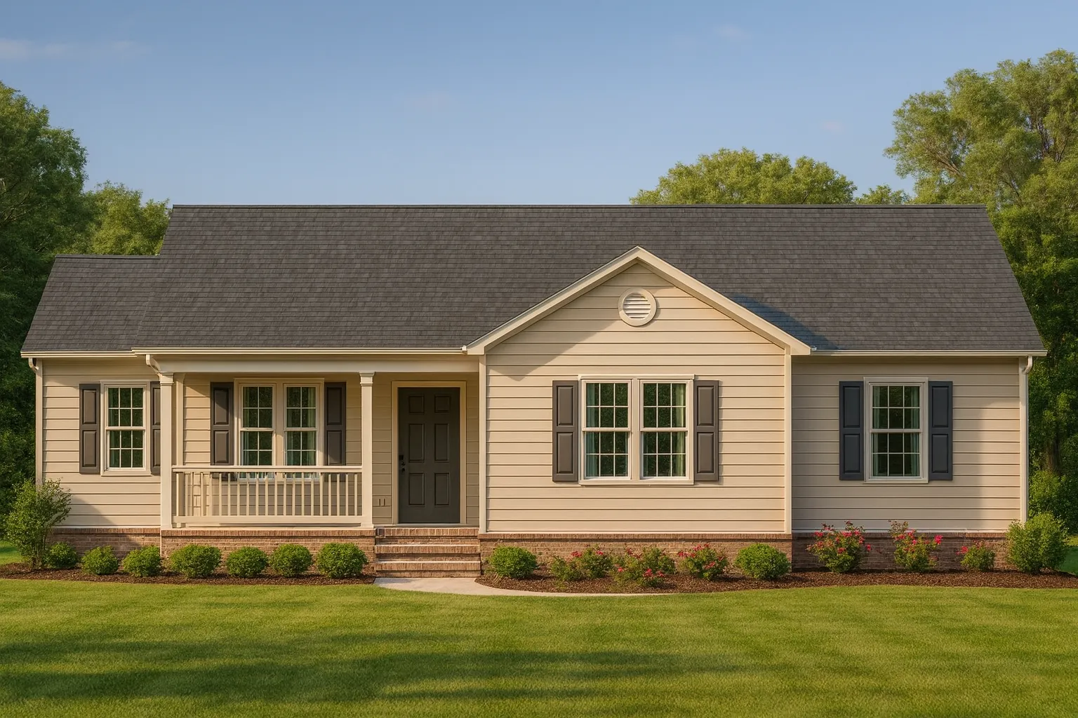 Small Ranch Home Plan with Open Floor Blueprint & CAD Designs