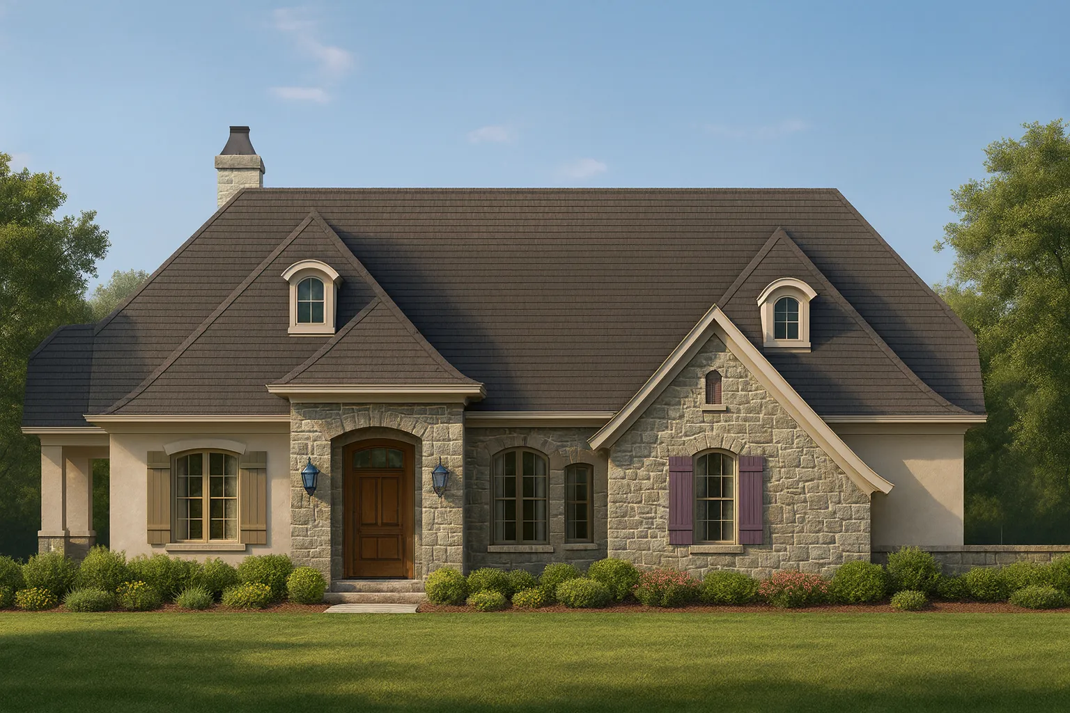 Affordable House Plans 9 Custom Home Plan with Luxury Design Features and CAD Blueprints