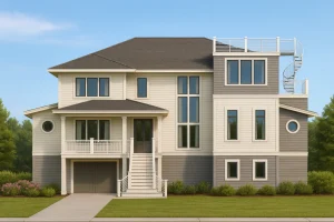 IMPORTANT Make the house as realistic as possible, landscape orientation, and display entire house. Do not cut off right or left side of house!