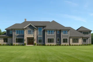 Luxurious 2-Story House Plan with CAD Architecture & Bonus Features